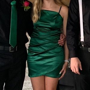 Green homecoming dress
